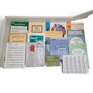 Oboe Sheet Music & Method Books Lot Rubank Barret Voxman Solos Band Studies